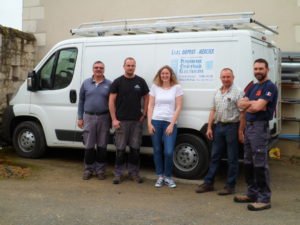 Equipe de l'entreprise Dupont Mercier à Anché près de Chinon